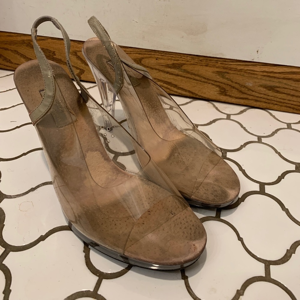 Clear heels